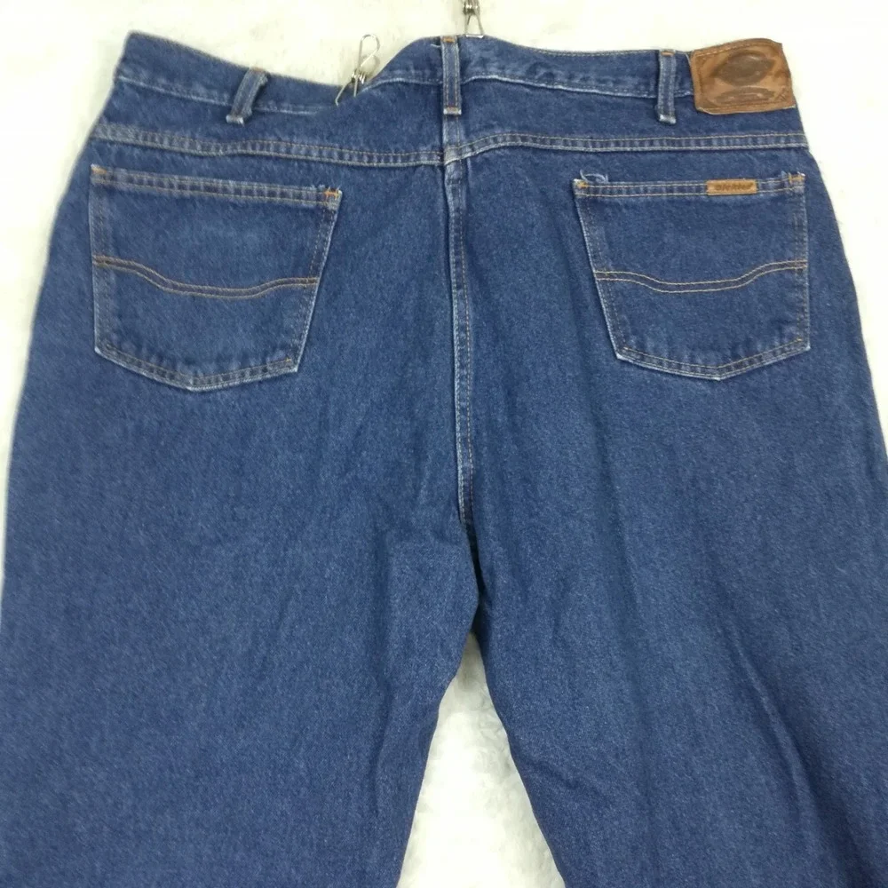 Dickies Mens Jeans 5 Pocket Work Straight Leg Blue Denim Indigo Wash 42x32‎
